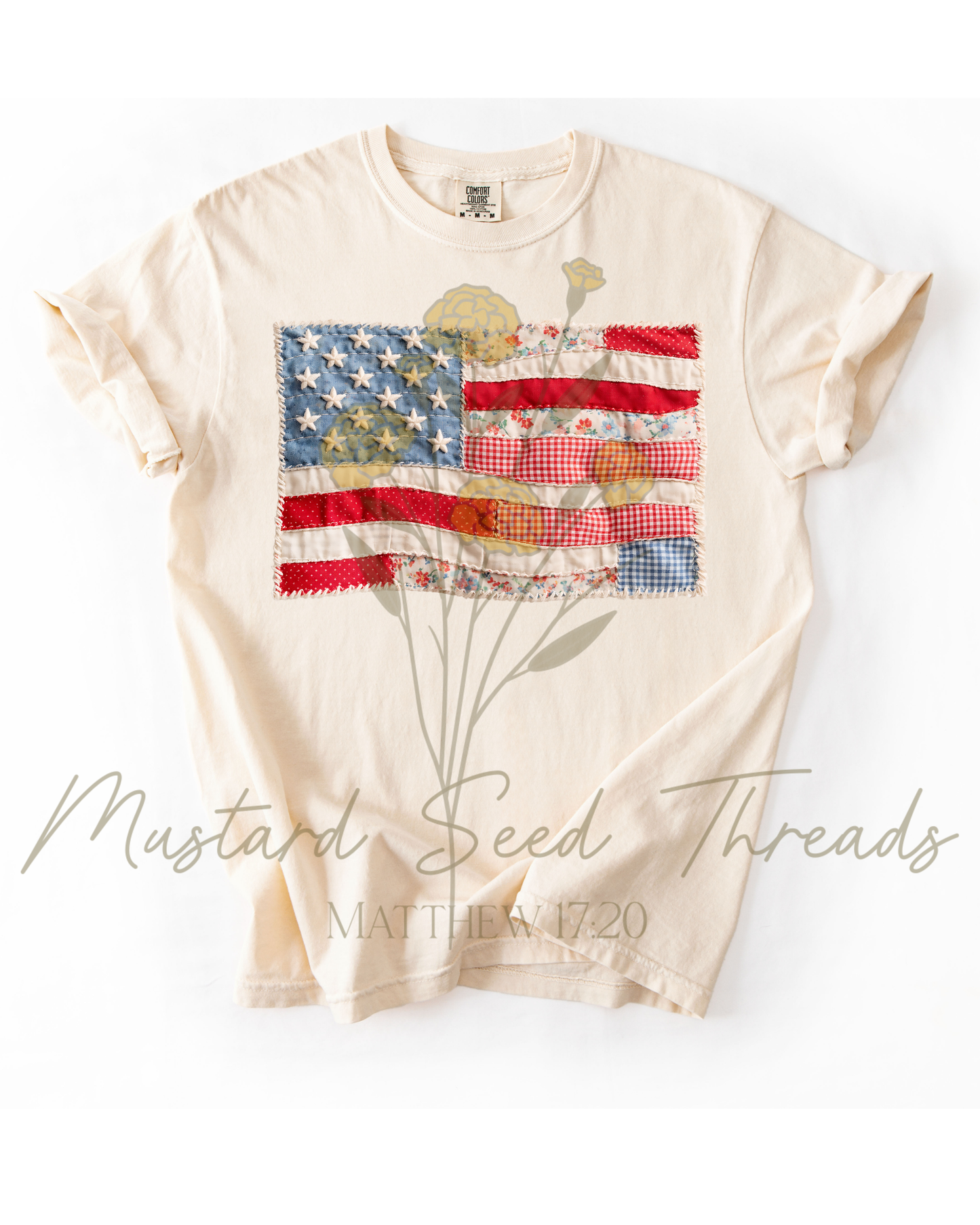 Vintage Quilted Flag